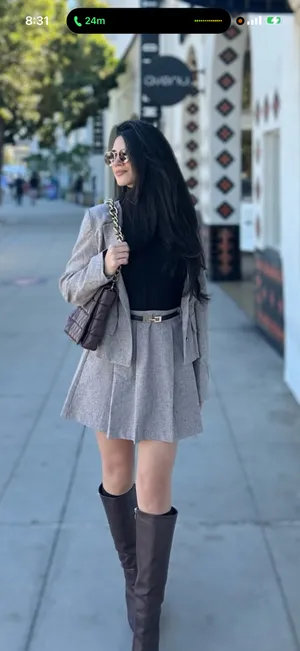 2 piece skirt set Gray thumbnail 2