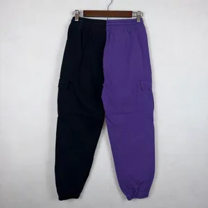 Sangtree Cargo Pants Women Small Purple Black Two Tone Split Streetwear Joggers thumbnail 6