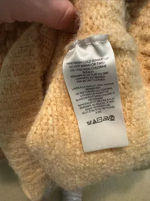 Free People Wheat-Tone Textured Mock Neck Sweater thumbnail 7