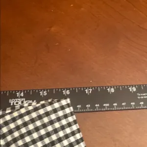 Urban Outfitters Black and White Gingham Mini Skirt with Side Pockets Sz L thumbnail 11