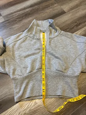 ALO Yoga Vixen Fleece 1/4 Zip Sweatshirt Athletic Heather Grey thumbnail 10