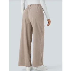 Brand New Halara Ribbed High Waisted Pocket Wide Leg Casual Pants Size XS thumbnail 2