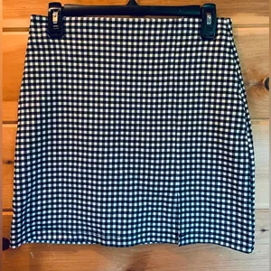 Women’s Shinestar Black And White Checkered Skirt Size M NWT thumbnail 1