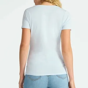 Maternity T Shirt My First Rodeo Bull Skull‎ Graphic Blue Short Sleeve Top M thumbnail 6