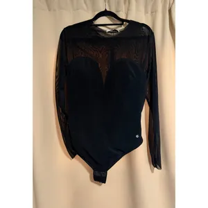 Popilush Shapewear Illusion Mesh Long Sleeve Tummy Control Bodysuit Sz XL thumbnail 2