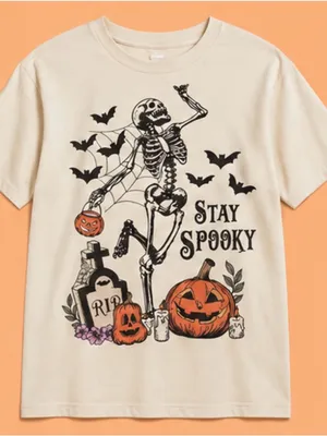 “Stay Spooky” DTF women’s Halloween graphic t-shirt size Large thumbnail 3