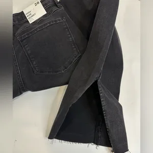 Forever 21 Distressed Knee High Rise Skinny Jeans Black Size 28‎ NWT thumbnail 7