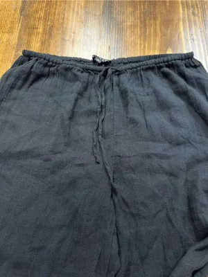 J. Crew Beach pant in Hampton linen-blend Black Size Medium NWT thumbnail 7