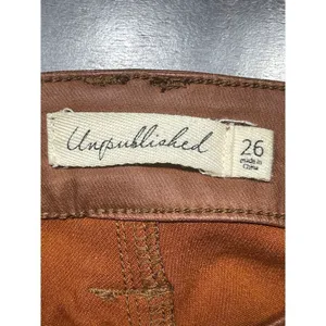 Unpublished size 26 Camel Colored Skinny Jeans‎ Casual Chic Pants T-8 thumbnail 7