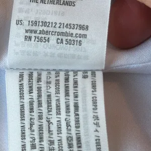 NWOT Abercrombie & Fitch White Open Back Halter Mini Dress thumbnail 14