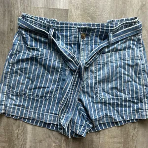Women’s American Eagle pinstriped denim shorts thumbnail 1