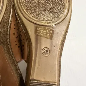 Patrizia By Spring Step Shoes Womens Size 7.5 38 Brown Slingback Wedge Sandals thumbnail 9