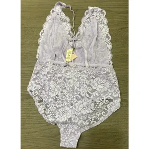 Comin' In HAHt Lace Bodysuit, Lavender, Medium Size undefined thumbnail 4