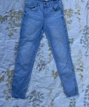 Zara Blue Skinny Jeans Sleek Fit thumbnail 1