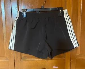 SheIn Black White 3 Striped Athletic Shorts thumbnail 1