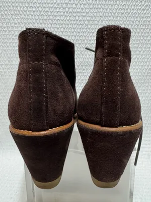 Coach Women's Suede Lace-Up Wedge Ankle Boots - Dark Brown thumbnail 3