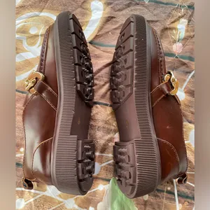 Kelsi Dagger Brown Loafers with Gold Accent thumbnail 6