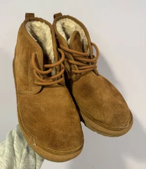 Ugg Neumel‎ brown tie up soft boots thumbnail 1