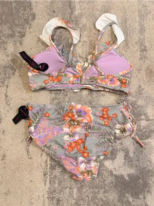 No Boundaries Floral 2 Piece Bikini thumbnail 4