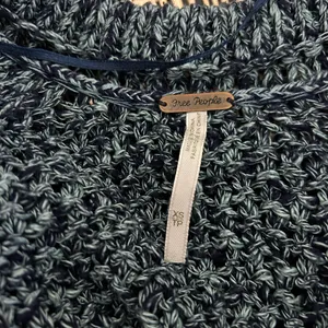 Free People Marled Blue Sahara Star Crew Neck Long Sleeve Sweater Size‎ XS thumbnail 7