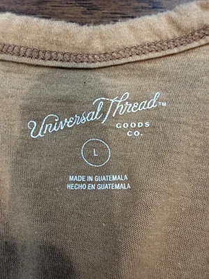 Universal Threads Tan Crewneck Tee Size Large - C45-043 thumbnail 2