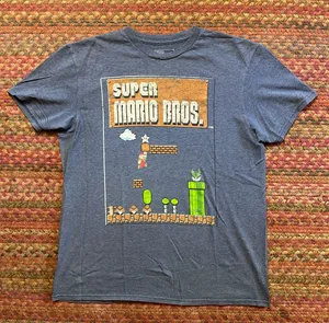 SUPER MARIO BROS CLASSIC GAME TEE NINTENDO thumbnail 1