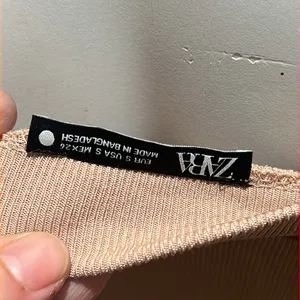 Zara beige spaghetti strap crop top thumbnail 5