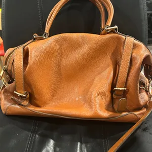 Ora Delphne Leather Satchel Handbag - Tan thumbnail 4