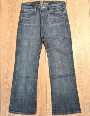 KUT From The Kloth Jeans Womens 4 Bootcut Boot Leg Stretch Dark Faded Denim Wash thumbnail 1