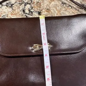 Vintage Purse With Mirror Clutch~Gold hardware~70’s Retro~Rome On Snap thumbnail 8
