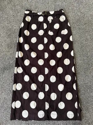 Maeve Colette Belted Polka Dot maxi skirt thumbnail 2