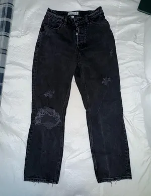 Abercrombie High-Rise Dad Curve Love Jeans thumbnail 1