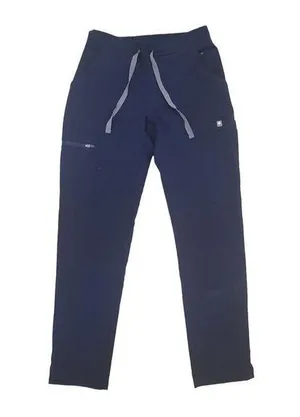 figs navy scrub pants style tw2000p size xxs tie waist zipper pockets thumbnail 1