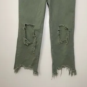 NWT Free People Maggie Mid Rise Straight Leg Jeans Distressed thumbnail 4