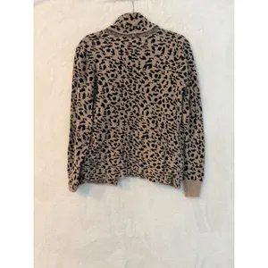 Rachel Zoe Womens Leopard Print‎ Open Front Cardigan Shawl Collar Medium thumbnail 6