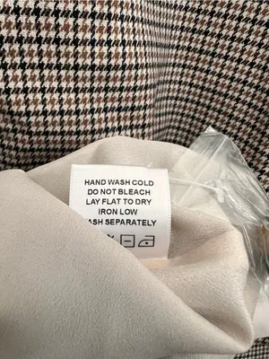 NWOT L'Academie Brown Houndstooth Coat Women's Small Button Front Tailored thumbnail 9