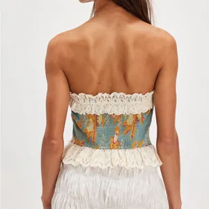 Free People Dolly Tube Top- Size Large thumbnail 3
