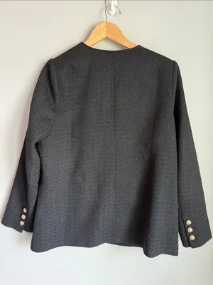 Tuckernuck POMANDER PLACE Black Tweed Jennings Jacket Large thumbnail 3