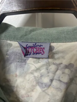 Floral Grapevine Sage Green Bomber Jacket thumbnail 3