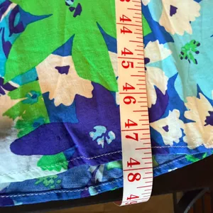 BeautySleep Social Nightgown or Dress Women Large Blue Floral Patchwork‎ Midi thumbnail 7