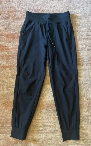 DYI Women’s Black High Waist Jogger Pants Size S Stretch Cuffed Activewear thumbnail 1