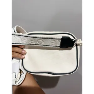 Offline by Aerie - White Blue Canvas‎ Crossbody Bag w/ Strap NWT H thumbnail 4