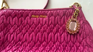 Miu Miu Pink Matelasse Napa Leather Shoulder Miu Miu Shoulder Bag w/ COA thumbnail 2