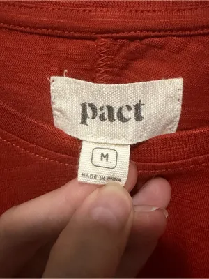 Pact Organic Cotton Long Sleeve Top Rust Medium Slow Fashion thumbnail 3