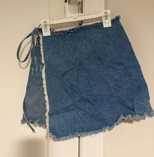 GRLFRND Denim Wrap Skirt thumbnail 1