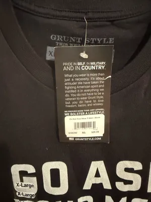 Grunt Style Go Ask Your Mom Men's Graphic T-Shirt Black XL thumbnail 7