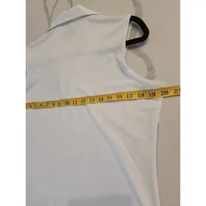 ​Greg Norman L Striped Play Dry Sleeveless V Neck Golf Polo Shirt Top Women thumbnail 6