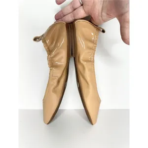 Vince Camuto Flats Womens Size 6‎ Tan Patent Leather Slip On Ballet Shoes thumbnail 8