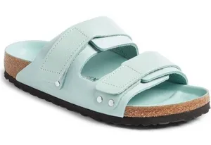 Birkenstock Uji Shine Slide Sandal SURF GREEN Narrow Size 6 US / 37 EU New $160 thumbnail 1