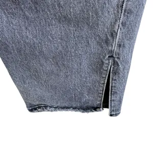 Abercrombie Fitch 90s‎ Straight Ultra High Rise Gray Wash Denim Jeans Size 2R 26 thumbnail 4